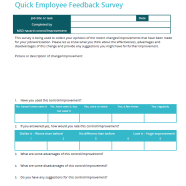 thumbnail image for quick employee survey document