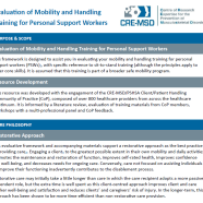 Evaluation of Mobility and Handling Training for Personal Support Workers thumbnail